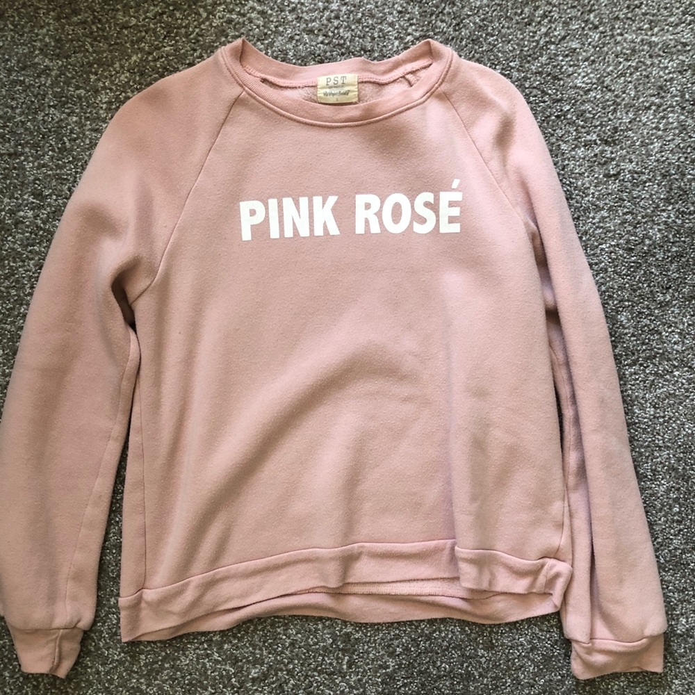 Nordstrom Pink Rose Sweatshirt